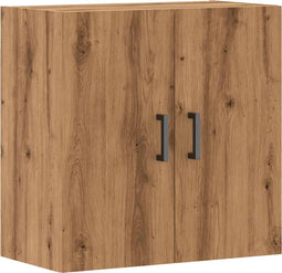 vidaXL - Wandkast - 60x31x60 - cm - bewerkt - hout - artisanaal - eikenkleurig