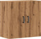 vidaXL - Wandkast - 60x31x60 - cm - bewerkt - hout - artisanaal - eikenkleurig