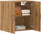 vidaXL - Wandkast - 60x31x60 - cm - bewerkt - hout - artisanaal - eikenkleurig