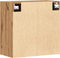 vidaXL - Wandkast - 60x31x60 - cm - bewerkt - hout - artisanaal - eikenkleurig