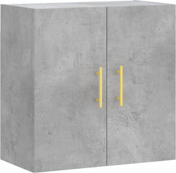 vidaXL - Wandkast - 60x31x60 - cm - bewerkt - hout - betongrijs