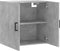 vidaXL - Wandkast - 60x31x60 - cm - bewerkt - hout - betongrijs