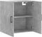 vidaXL - Wandkast - 60x31x60 - cm - bewerkt - hout - betongrijs