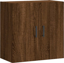 vidaXL - Wandkast - 60x31x60 - cm - bewerkt - hout - bruin - eikenkleur