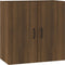 vidaXL - Wandkast - 60x31x60 - cm - bewerkt - hout - bruin - eikenkleur