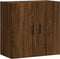 vidaXL - Wandkast - 60x31x60 - cm - bewerkt - hout - bruin - eikenkleur