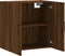 vidaXL - Wandkast - 60x31x60 - cm - bewerkt - hout - bruin - eikenkleur