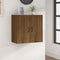 vidaXL - Wandkast - 60x31x60 - cm - bewerkt - hout - bruin - eikenkleur
