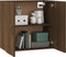 vidaXL - Wandkast - 60x31x60 - cm - bewerkt - hout - bruin - eikenkleur