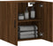 vidaXL - Wandkast - 60x31x60 - cm - bewerkt - hout - bruin - eikenkleur