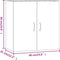 vidaXL - Wandkast - 60x31x60 - cm - bewerkt - hout - bruin - eikenkleur