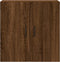 vidaXL - Wandkast - 60x31x60 - cm - bewerkt - hout - bruin - eikenkleur