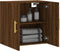 vidaXL - Wandkast - 60x31x60 - cm - bewerkt - hout - bruin - eikenkleur