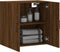 vidaXL - Wandkast - 60x31x60 - cm - bewerkt - hout - bruin - eikenkleur