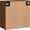 vidaXL - Wandkast - 60x31x60 - cm - bewerkt - hout - bruin - eikenkleur