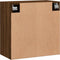 vidaXL - Wandkast - 60x31x60 - cm - bewerkt - hout - bruin - eikenkleur