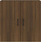 vidaXL - Wandkast - 60x31x60 - cm - bewerkt - hout - bruin - eikenkleur