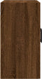 vidaXL - Wandkast - 60x31x60 - cm - bewerkt - hout - bruin - eikenkleur