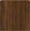 vidaXL - Wandkast - 60x31x60 - cm - bewerkt - hout - bruin - eikenkleur