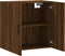 vidaXL - Wandkast - 60x31x60 - cm - bewerkt - hout - bruin - eikenkleur