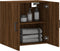 vidaXL - Wandkast - 60x31x60 - cm - bewerkt - hout - bruin - eikenkleur