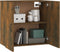 vidaXL - Wandkast - 60x31x60 - cm - bewerkt - hout - gerookt - eikenkleurig