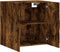 vidaXL - Wandkast - 60x31x60 - cm - bewerkt - hout - gerookt - eikenkleurig