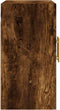 vidaXL - Wandkast - 60x31x60 - cm - bewerkt - hout - gerookt - eikenkleurig