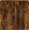 vidaXL - Wandkast - 60x31x60 - cm - bewerkt - hout - gerookt - eikenkleurig