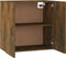 vidaXL - Wandkast - 60x31x60 - cm - bewerkt - hout - gerookt - eikenkleurig