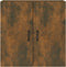 vidaXL - Wandkast - 60x31x60 - cm - bewerkt - hout - gerookt - eikenkleurig