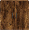 vidaXL - Wandkast - 60x31x60 - cm - bewerkt - hout - gerookt - eikenkleurig