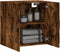 vidaXL - Wandkast - 60x31x60 - cm - bewerkt - hout - gerookt - eikenkleurig