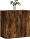 vidaXL - Wandkast - 60x31x60 - cm - bewerkt - hout - gerookt - eikenkleurig