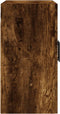 vidaXL - Wandkast - 60x31x60 - cm - bewerkt - hout - gerookt - eikenkleurig