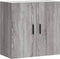 vidaXL - Wandkast - 60x31x60 - cm - bewerkt - hout - grijs - sonoma - eikenkleurig