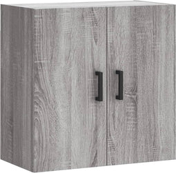 vidaXL - Wandkast - 60x31x60 - cm - bewerkt - hout - grijs - sonoma - eikenkleurig