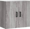 vidaXL - Wandkast - 60x31x60 - cm - bewerkt - hout - grijs - sonoma - eikenkleurig