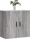 vidaXL - Wandkast - 60x31x60 - cm - bewerkt - hout - grijs - sonoma - eikenkleurig