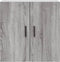vidaXL - Wandkast - 60x31x60 - cm - bewerkt - hout - grijs - sonoma - eikenkleurig