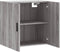 vidaXL - Wandkast - 60x31x60 - cm - bewerkt - hout - grijs - sonoma - eikenkleurig
