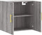 vidaXL - Wandkast - 60x31x60 - cm - bewerkt - hout - grijs - sonoma - eikenkleurig