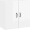 vidaXL - Wandkast - 60x31x60 - cm - bewerkt - hout - hoogglans - wit