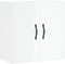 vidaXL - Wandkast - 60x31x60 - cm - bewerkt - hout - hoogglans - wit
