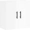 vidaXL - Wandkast - 60x31x60 - cm - bewerkt - hout - hoogglans - wit