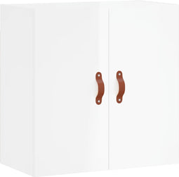 vidaXL - Wandkast - 60x31x60 - cm - bewerkt - hout - hoogglans - wit