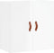 vidaXL - Wandkast - 60x31x60 - cm - bewerkt - hout - hoogglans - wit