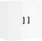vidaXL - Wandkast - 60x31x60 - cm - bewerkt - hout - hoogglans - wit