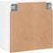 vidaXL - Wandkast - 60x31x60 - cm - bewerkt - hout - hoogglans - wit