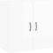 vidaXL - Wandkast - 60x31x60 - cm - bewerkt - hout - hoogglans - wit